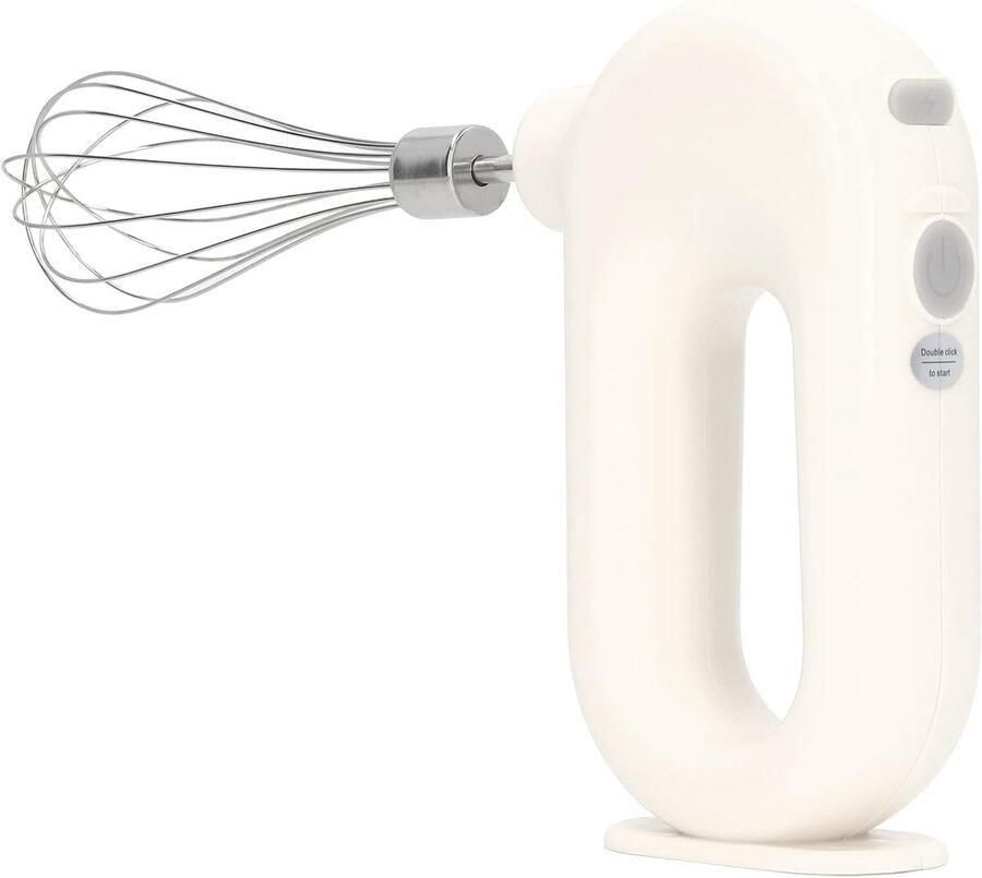 Draadloze Elektrische Handmixer USB Oplaadbaar met 4 Snelheden
