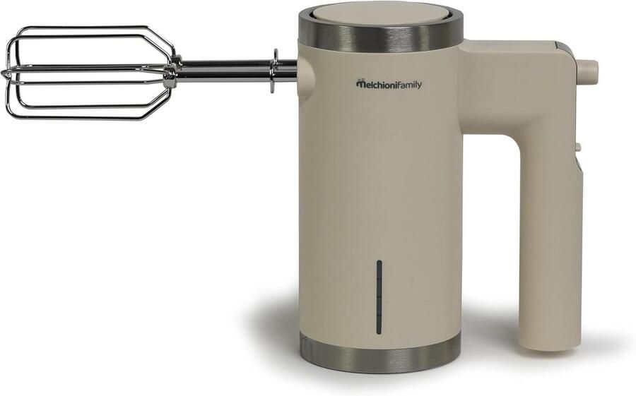 Draadloze Elektrische Handmixer Wit Oplaadbaar met 2 Gardes & 5 Snelheden