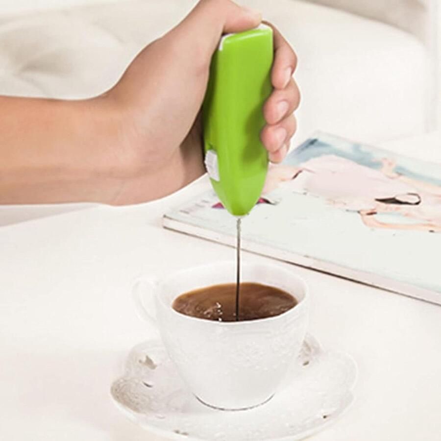 Draadloze Elektrische Mixer Kleine Keukenmixer Batterij Mixer Drankjes Mixen Compact Ontwerp 20.3 cm Groen