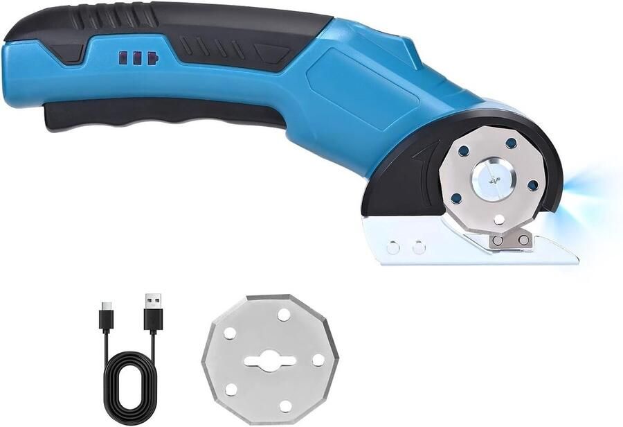 Draadloze elektrische snijmachine met 280rpm voor stof papier leer en tapijt Snijden tot 8mm dik