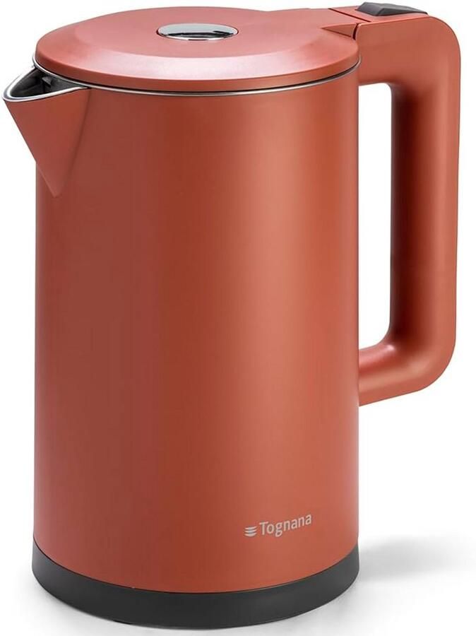 Draadloze Elektrische Waterkoker Rood 1.7L Met RVS Binnenkant