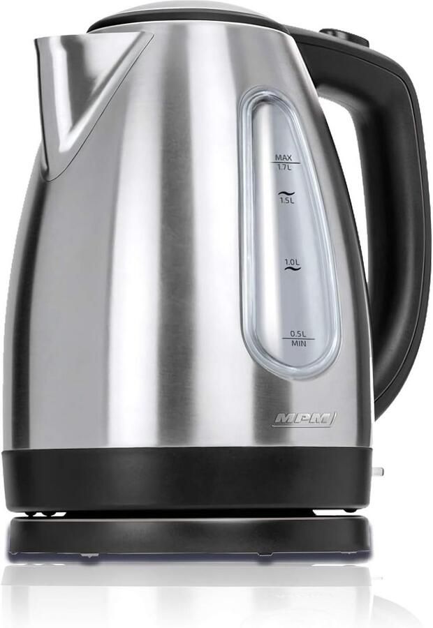 Draadloze Elektrische Waterkoker RVS 1.7 Liter 2200W BPA-vrij