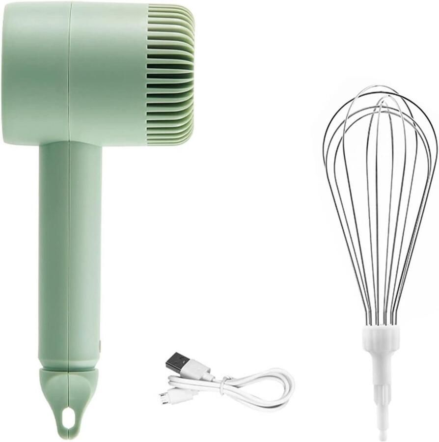 Draadloze Garde Mini Mixer Elektrisch Bakken en Mixen Oplaadbaar en Snoerloos 94 x 64 x 205mm
