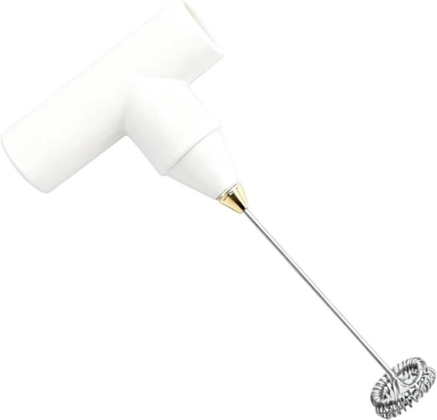 Elektrische Handmixer Draadloze Blender Eierklopper Keuken Melk Schuim Krachtige Motor Snel Resultaat 4x6x4 cm Wit