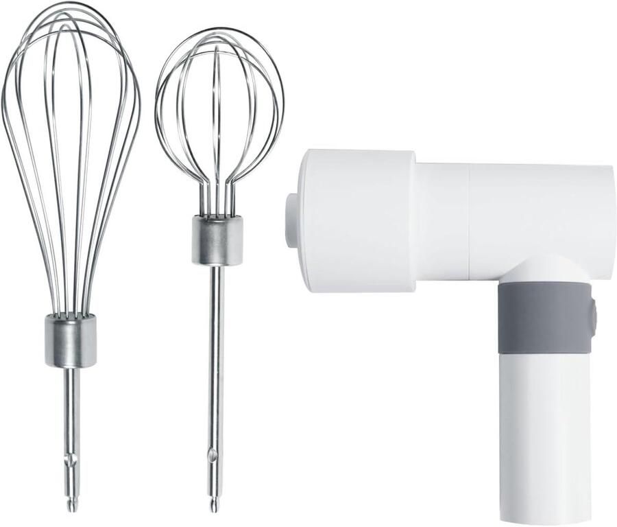 Draadloze Handmixer Elektrische Garde Oplaadbare Mixer Bakken en Keuken Lichtgewicht Ergonomisch Ontwerp 200 RPM Wit