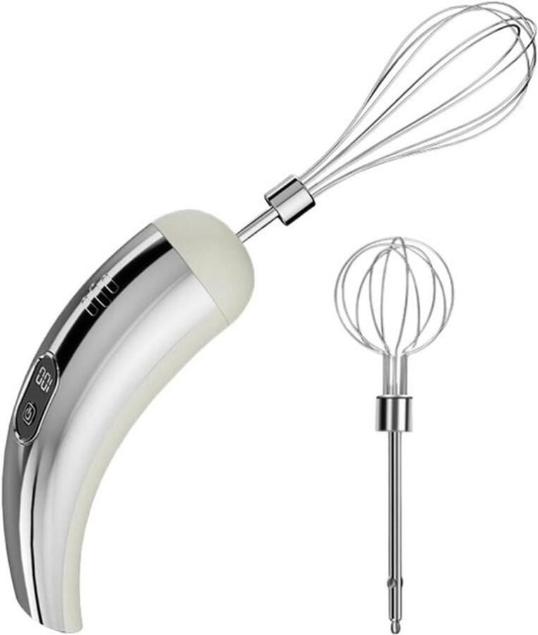 Draadloze handmixer Elektrische keukenmixer Bakken en koken 5 instelbare snelheden 6 x 15 x 6 cm
