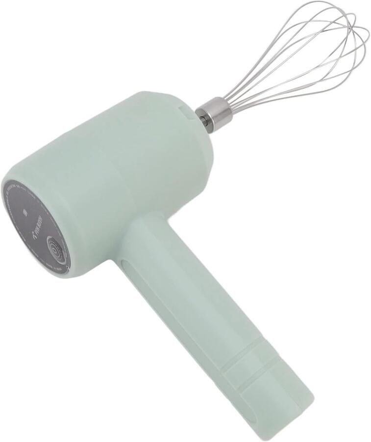 Draadloze Handmixer Keukenmixer Opladen Beslag Maken Stille Motor 20 Watt Licht Cyaan