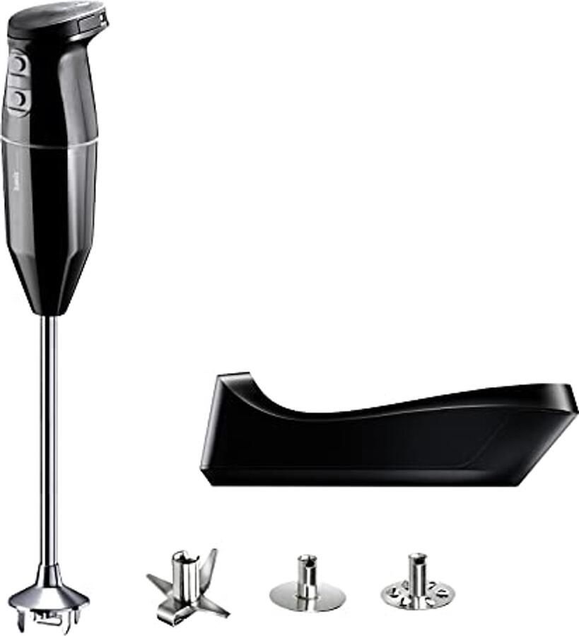 Draadloze handmixer set met oplader en accessoires 250 watt 3 snelheden soepel roestvrij staal