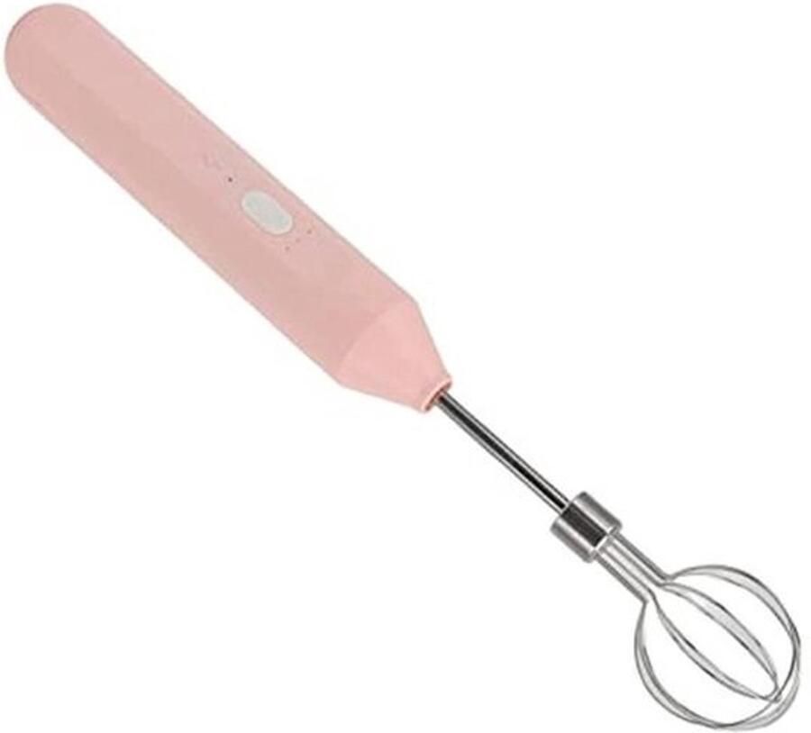 Draadloze Handmixers met 1200mAh Accu 3 Snelheden USB Oplaadbaar Ideaal voor Bakken Melkschuim en Eieren (Roze)