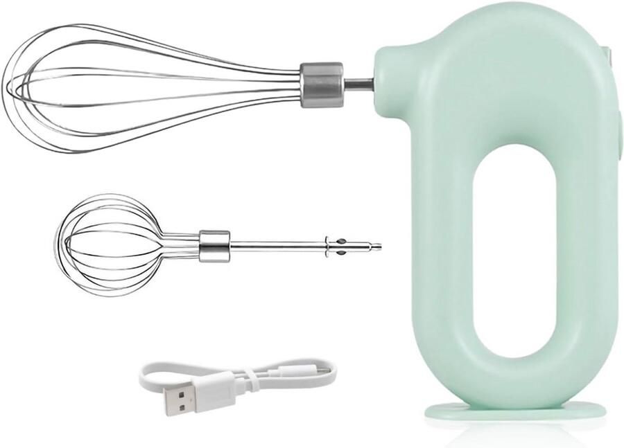 Draadloze Handmixers met 4 Snelheden Mini Elektrische Mixer voor Eieren en Groenten