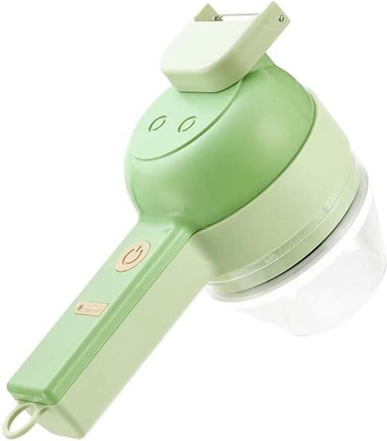 Draadloze Keukenmachine Groentehakker Hakmolen Snel Ingrediënten Snijden Ergonomisch Zacht Handvat 200 ml Zwart