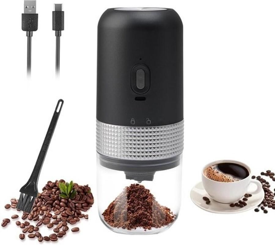 Draadloze Koffiemolen met Keramisch Maalwerk voor Espresso French Press en Pour Over