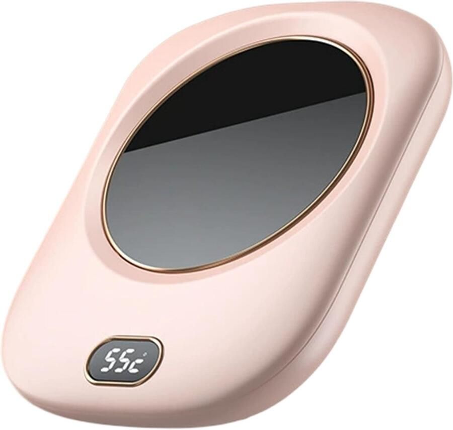 Draadloze koffiewarmer met 3 temperatuurstanden voor thuis en op kantoor; waterdichte elektrische USB-mokwarmer voor dranken thee melk en meer roze
