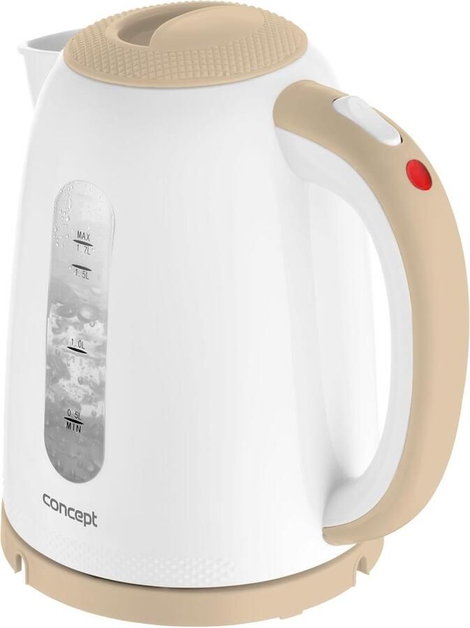 Draadloze Kunststof Waterkoker met 3D Decor en Modern Design 1 7L 2200W