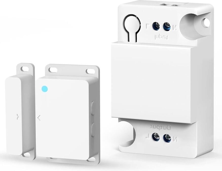 Draadloze luchtuitlaatregeling voor afzuigkap contactschakelaar relaismodule en lichtsensor instelbaar voor optimale werking en energiebesparing