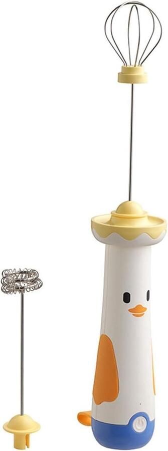 Draadloze Melkopschuimer Mini garde USB Drankjes Bereiden Stille Motor 30 cm Wit