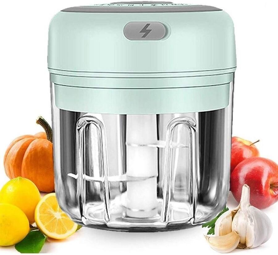 Draadloze Minihakker Elektrisch Kleine Keukenmachine USB Aangedreven voor Kruiden Ui en Babyvoeding