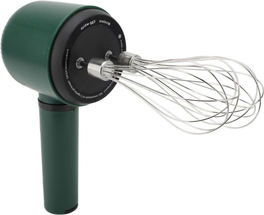Draadloze Handmixer Eierklopper Mixer Bakken en Koken USB Oplaadbaar 21 cm Wit