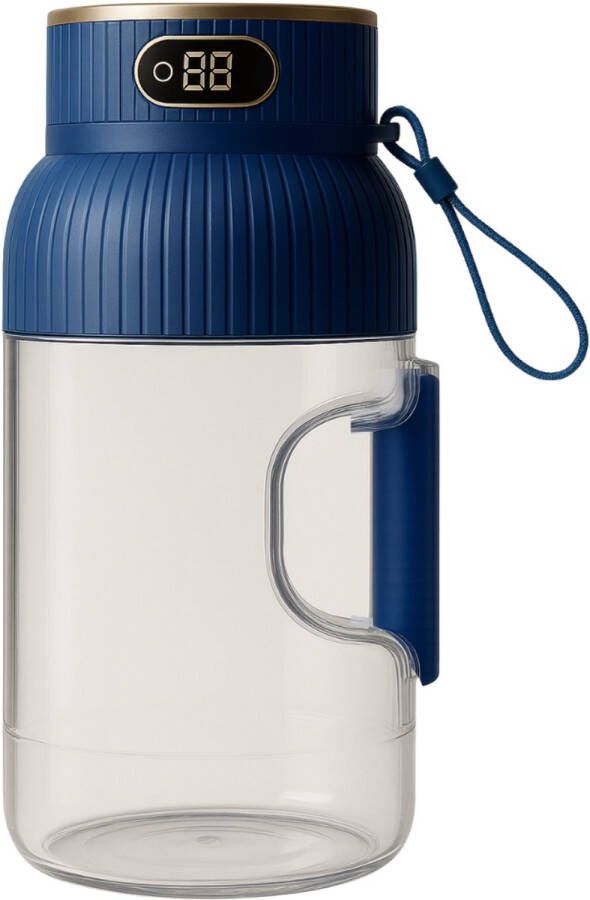 Draadloze Portable Blender – 1 5L – 10 Roestvrijstalen Mesjes – Smoothie Maker voor Onderweg – USB-C Oplaadbaar – Wit Groen – Shakes & Juices