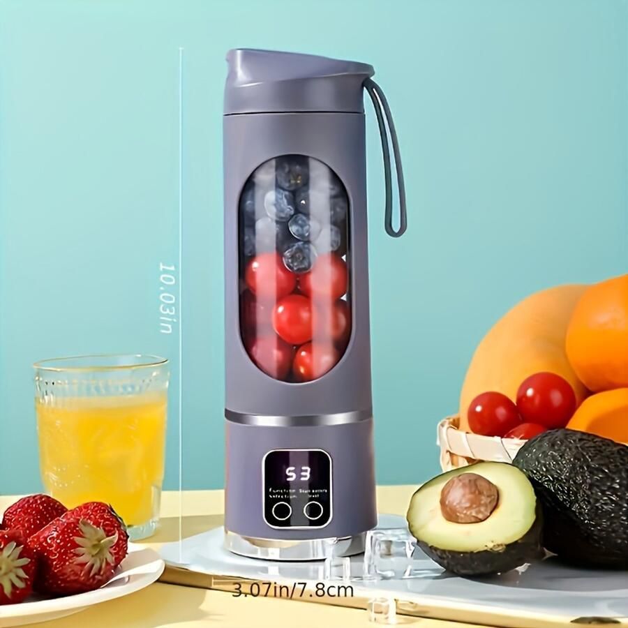 Draadloze Portable Blender USB Oplaadbaar – Mini Smoothie Maker To Go – 300ml – Krachtige Smoothie Blender voor Fruit Milkshake & Groente – BPA-vrij – Makkelijk Schoon te Maken
