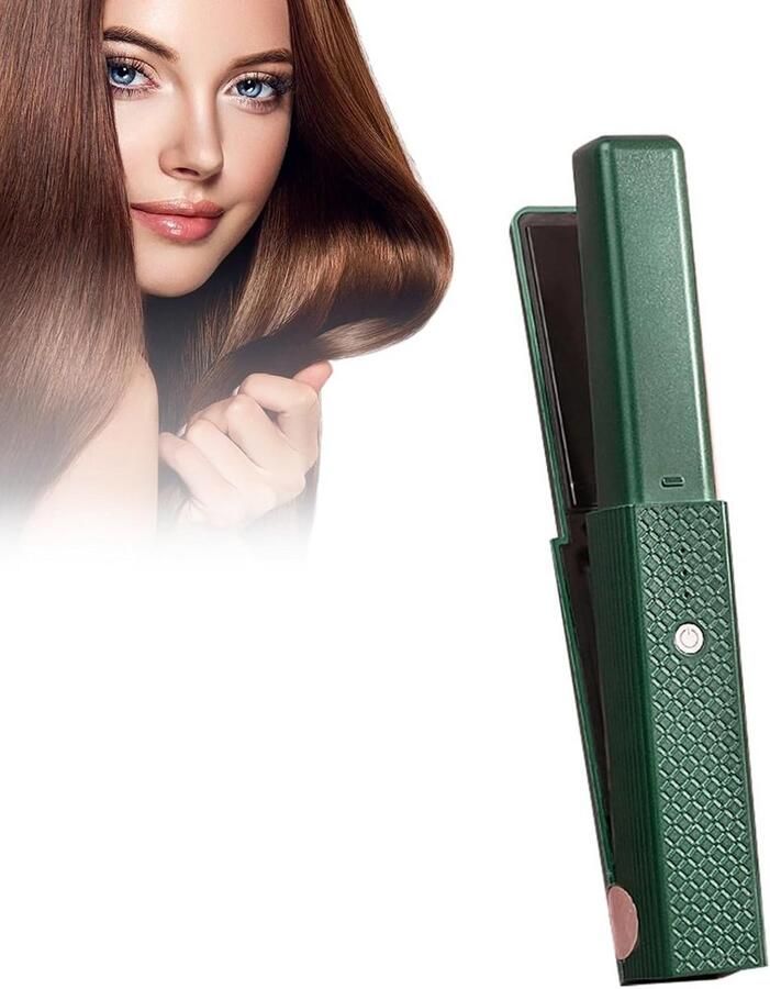 Draadloze Stijltang en Krultang met Keramische Platen Snel Opwarmen