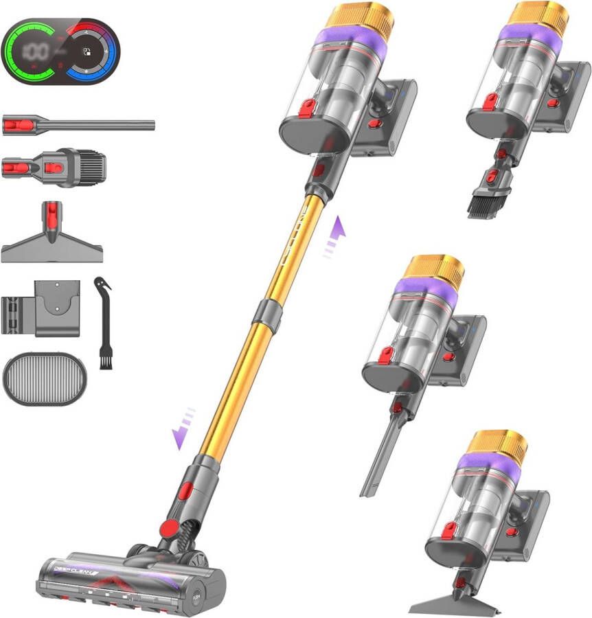 Afzuigkap Onderbouw 52 cm 190 Watt 530 m³ h Ventilatie LED Touchpanel Witte Veiligheidsglas - Foto 2