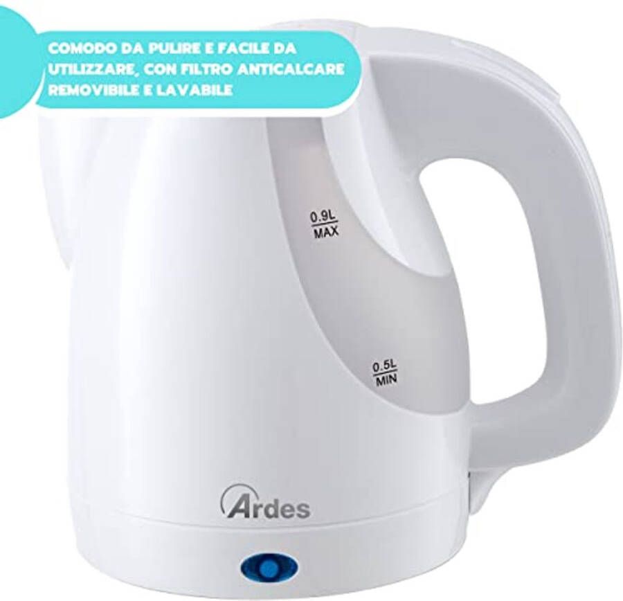 Draadloze Waterkoker 0 9 Liter met Automatische Uitschakeling en 360° Rotatie - Foto 2