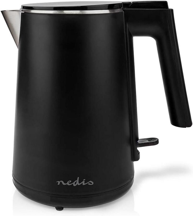 Draadloze Waterkoker 1.7 Liter met 2200W Vermogen – Zwart