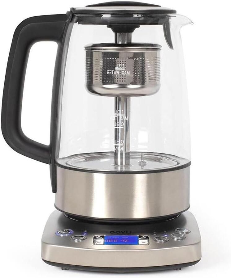 Draadloze Waterkoker Elektrische Ketel Snel Water Koken Automatische Infuser 1.7 Liter Grijs