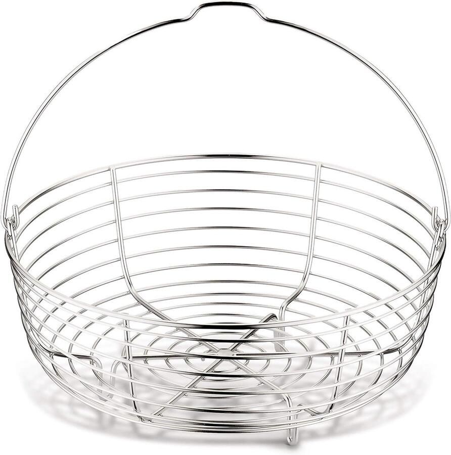 Draadmand Snelkookpan Stoommand RVS Gezond Koken Optimaliseert Stoomkoken Ø 19 cm Zilver