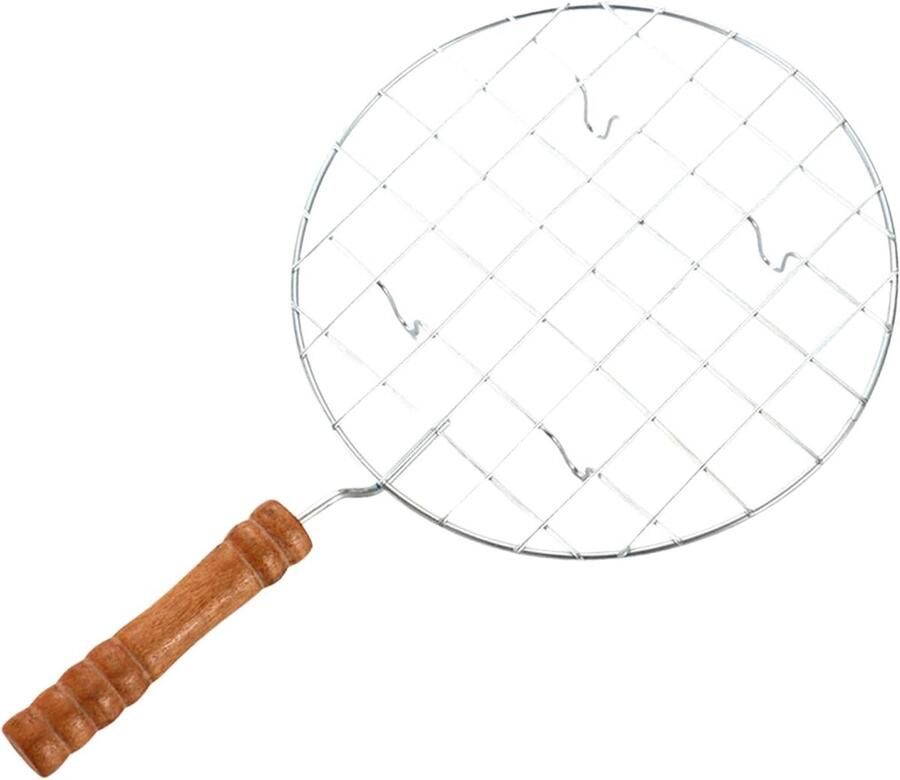 Draadrooster Standaard Grillrek Koelrek Buiten Koken Roestvrij Staal 19 cm Diameter Zilverkleurig
