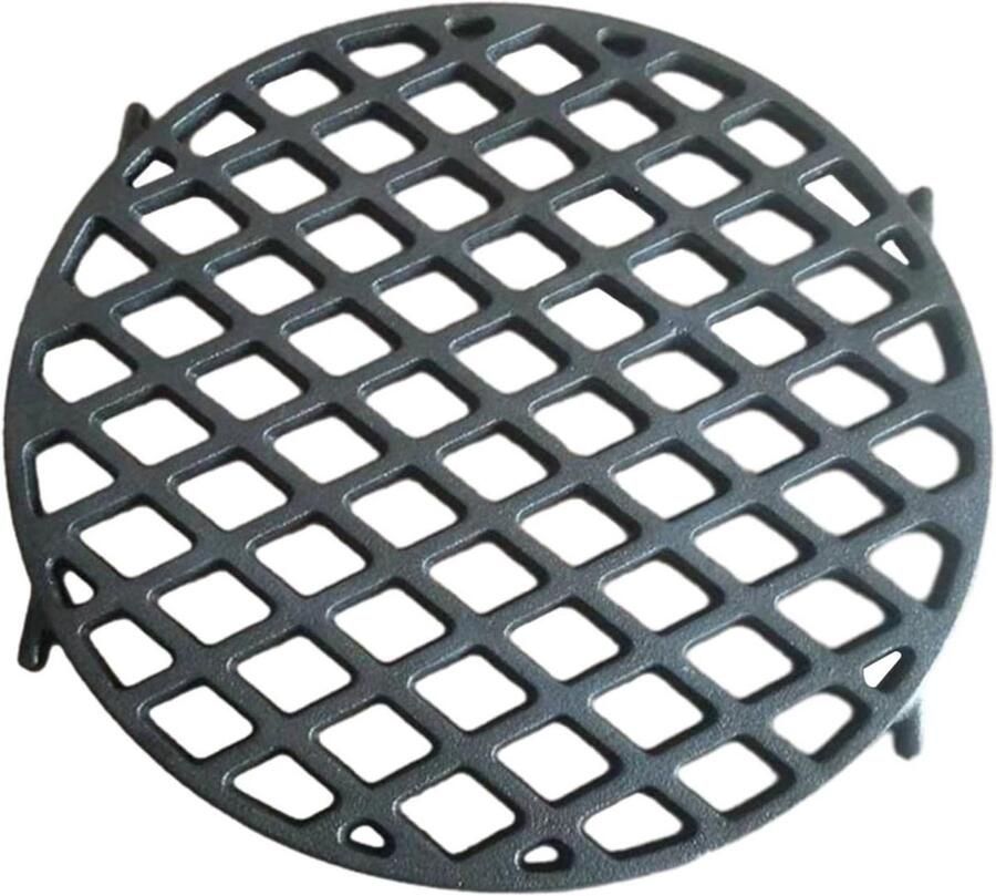 Draadrooster voor braadgerechten Grillrek Buiten koken Gietijzer materiaal 30 cm Zwart