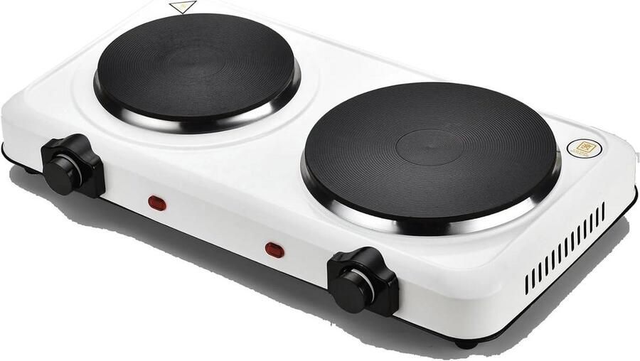 Draagbaar Elektrisch Fornuis met Gietijzeren Platen Enkel of Dubbel Kookplaat