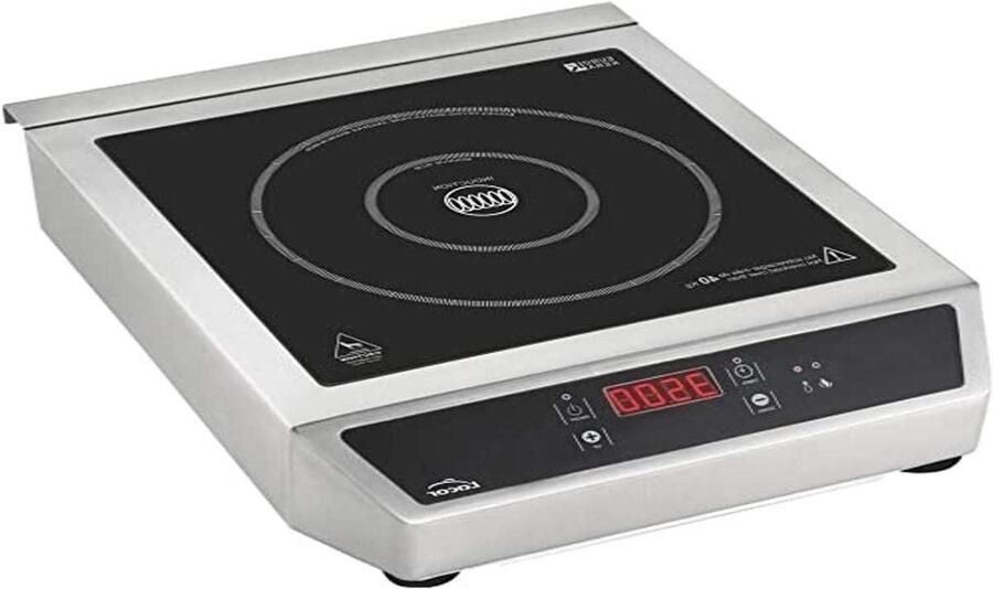 Draagbaar Inductie Kookplaat Elektrische Kookplaat Professioneel Koken Dubbele Kookzones 34 x 43 x 12 cm Zwart