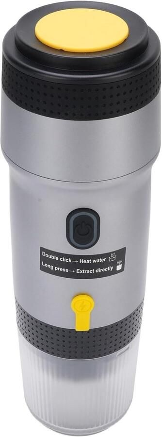 Draagbaar Koffiezetapparaat Automatisch Apparaat Koffie Maken Roestvrij Staal 28 x 9 x 9 cm Zilver