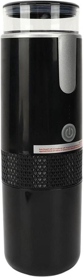 Draagbaar Koffiezetapparaat Handheld Mini Machine Koffie Zetten Onderweg Oplaadbaar Draadloos Ontwerp 160ml Tank Zwart