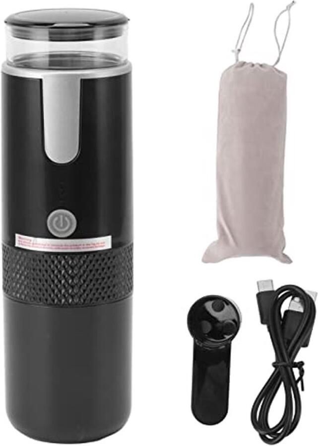 Draagbaar koffiezetapparaat oplaadbare espressomachine eenvoudig te bedienen reiskoffiezetapparaat handheld mini-koffiezetapparaat compatibel met Capsules gemalen koffie voor