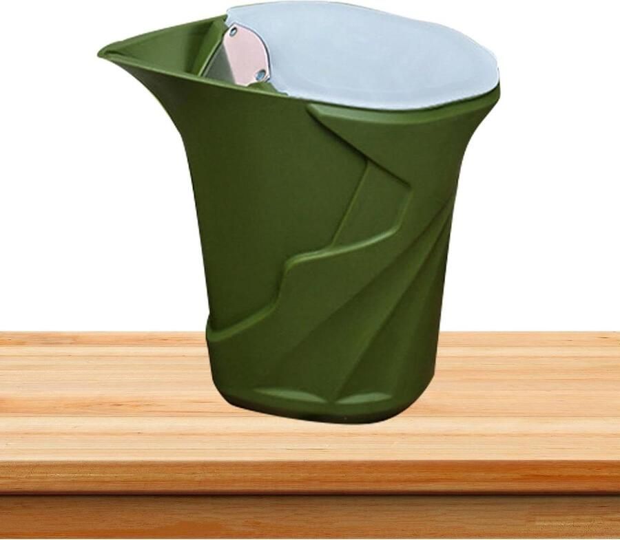 Draagbaar Koffiezetapparaat Percolator Handmatig Koffie Zetten Thuis Drievoudige Doorstroomregeling 360 ml Groen