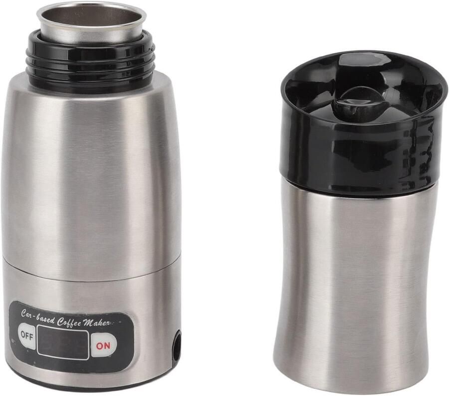 Draagbaar Koffiezetapparaat Reis Espresso Machine Koffie Maken Onderweg Werkt op 12V 24V 150ml Capaciteit Roestvrij Staal