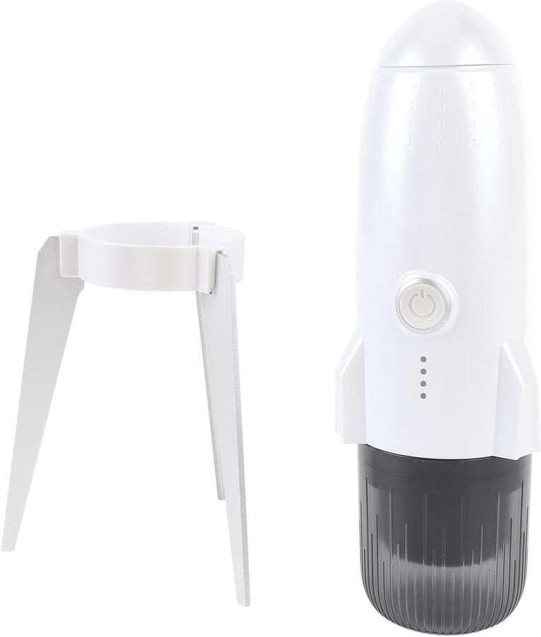 Draagbaar Koffiezetapparaat Reis Koffiezetter Onderweg Koffie Maken 3-in-1 Functionaliteit 80 Ml Watertank Zwart