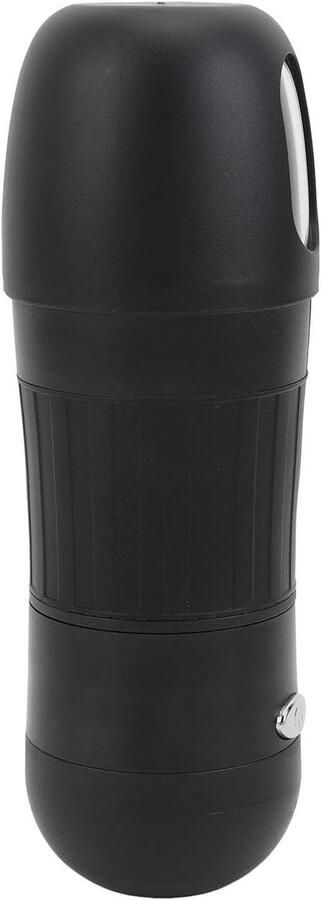 Draagbare Koffiemaker Reis Koffiezetapparaat Koffie Zetten Onderweg Dubbele Koffie Compatibiliteit 22cm Hoog Zwart