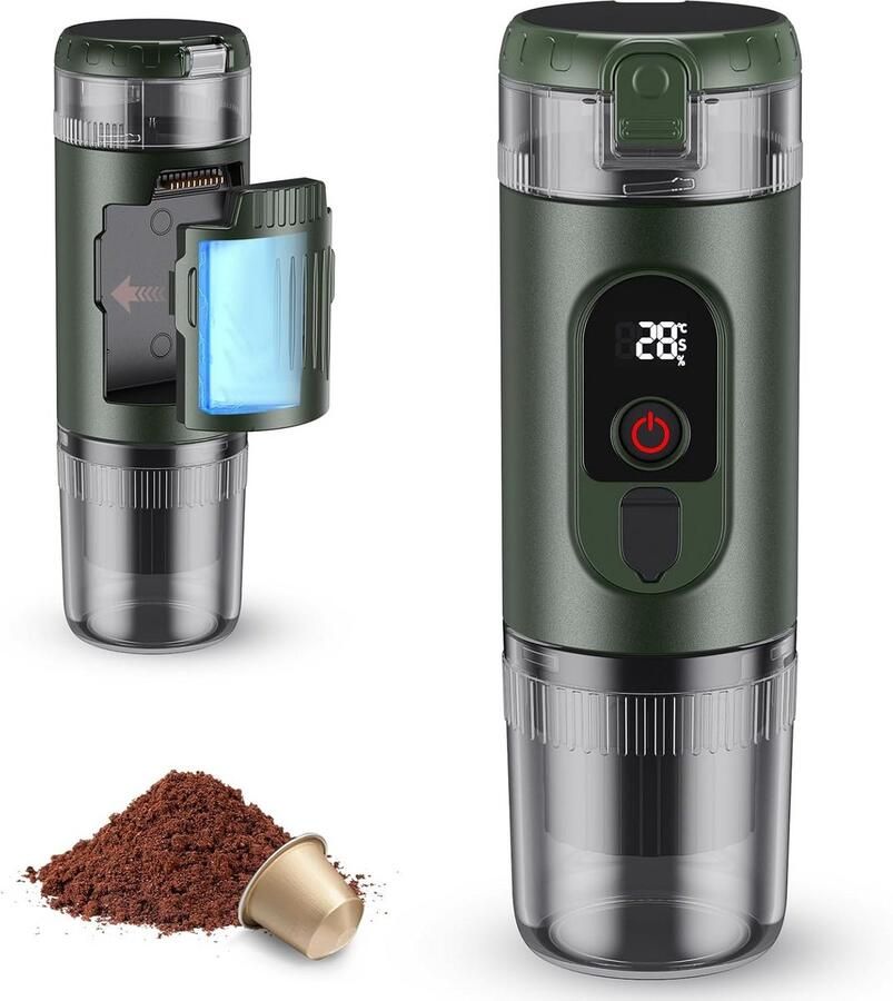 Draagbaar Koffiezetapparaat voor Onderweg Compact en Gemakkelijk in Gebruik
