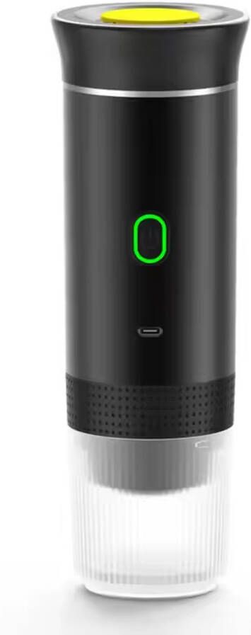 Draagbaar Koffiezetapparaat voor Onderweg Draadloos voor in de Auto 60ml 12 Volt Espresso Nespresso Dolce Gusto Capsule Koffie Gemalen Koffie Cups Oplaadbaar Draagbare Koffiemachine Zwart