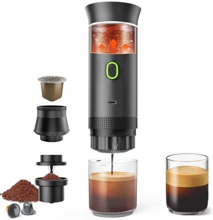 Draagbaar koffiezetapparaat voor reizen Mini-espressomachine voor in de auto