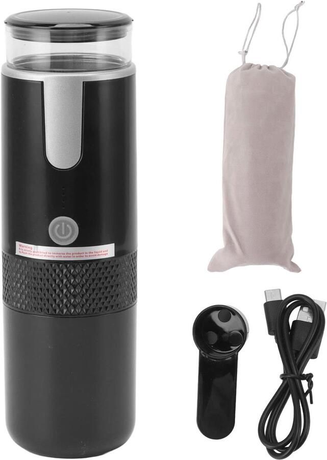 Draagbare Elektrische Espressomachine Mini-autokoffiezetapparaat Handkoffiezetapparaat handmatig Bediend voor Kamperen voor K-cupcapsules Gemalen Koffie