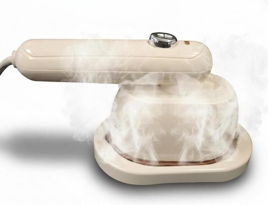 Draagbaar Stoomstrijkijzer Handstomer Kleding Kreukels Verwijderen Snel Opwarmen 20s 100ml Tank Beige