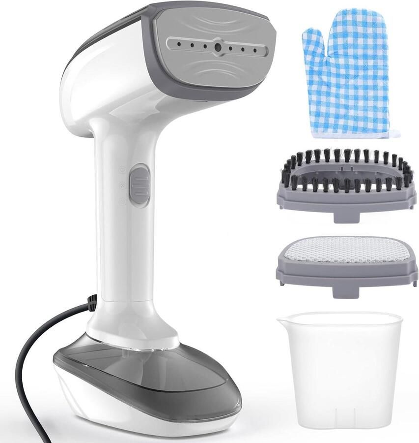 Draagbaar Stoomstrijkijzer Kledingstomer Kleding Stomen Snel Opwarmen 300 ml Tank Wit