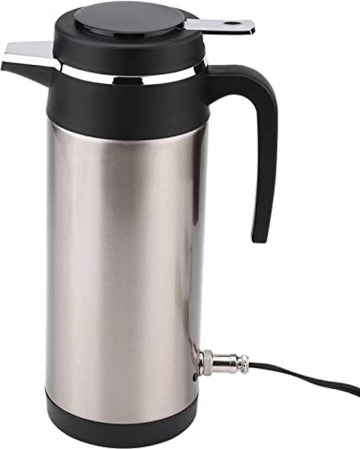 Draagbare 12V Reiswaterkoker 1200ml RVS Waterkoker voor Warm Water Koffie en Thee