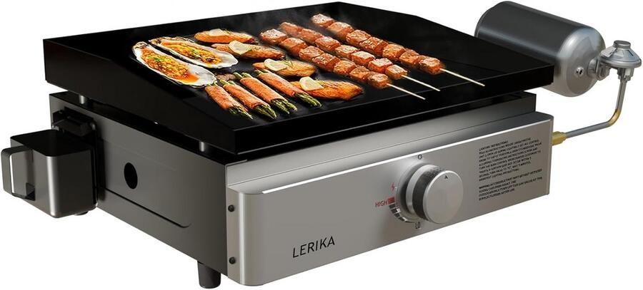 Draagbare 18 Inch Propaan Bakplaat voor Buitenkeuken Gasgrill met Antiaanbaklaag