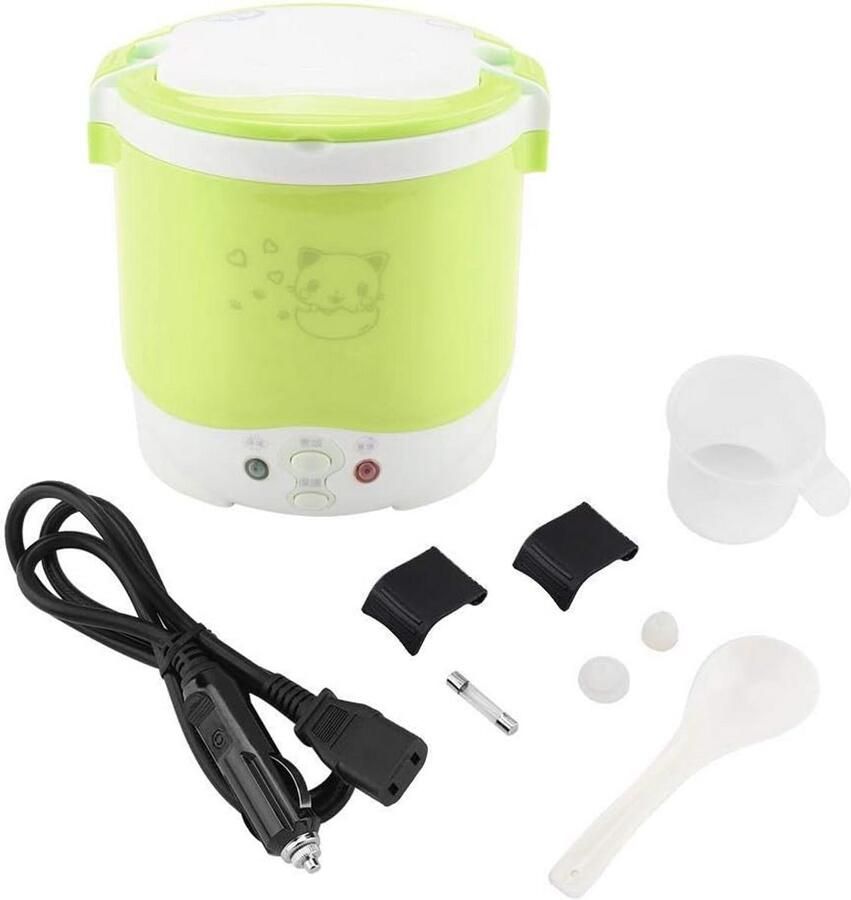 Draagbare 1L Rijstkoker 24V voor Vrachtwagen en Auto Multifunctioneel Stomen Koken